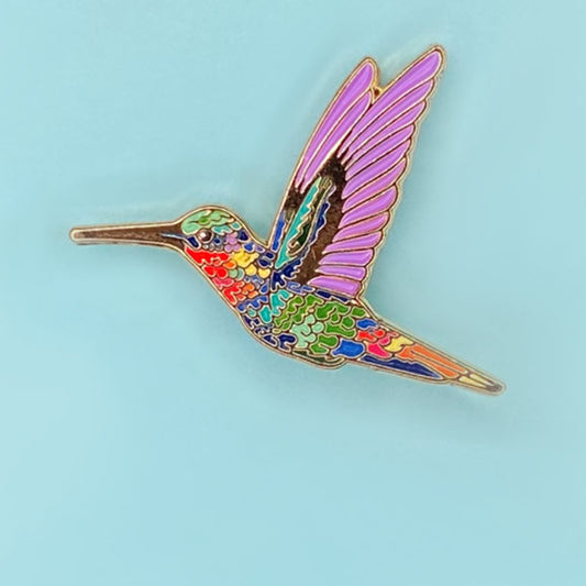 Hummingbird Pin Badge