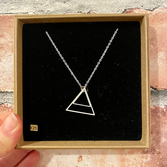 Double Triangle Necklace