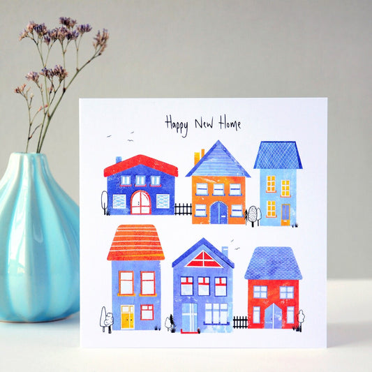 Happy New Home Houses Card