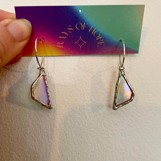 Stained Glass Iridescent Earrings