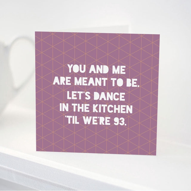 You & Me Dance In The Kitchen Card