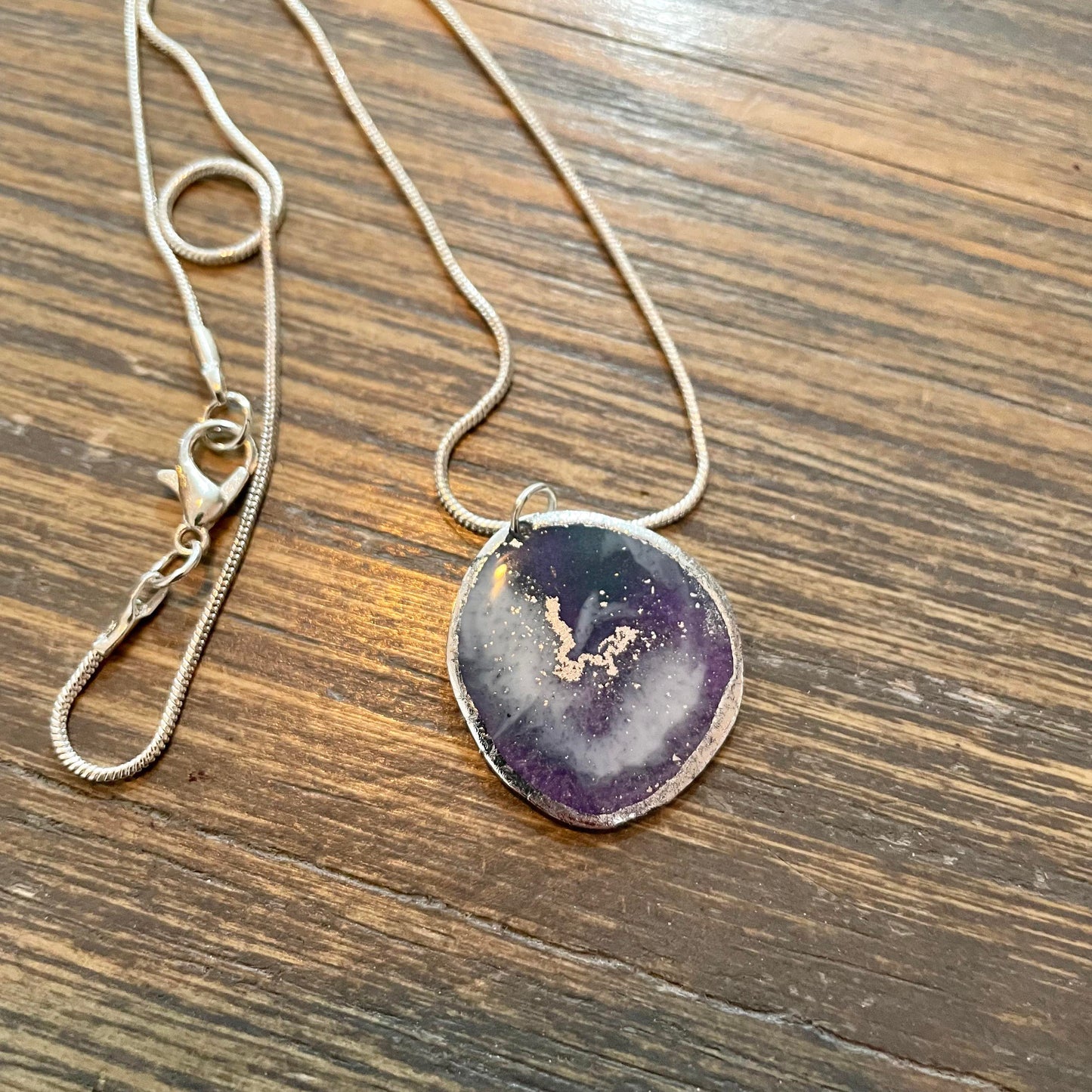 Resin Geode Necklaces