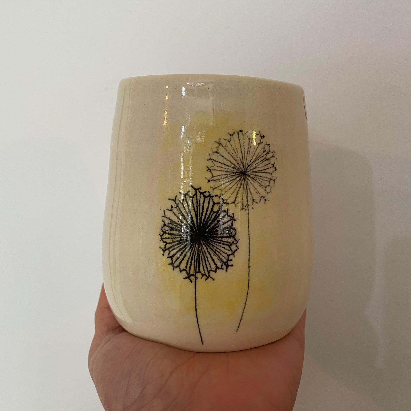 White Throw Vase