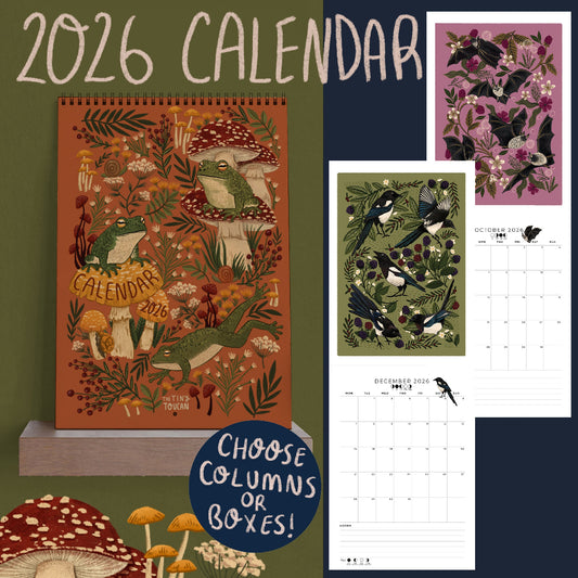 Family Style - Wall Calendar 2026 - Nature Inspired
