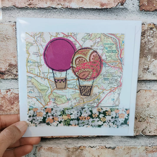 Hot Air Balloon Card