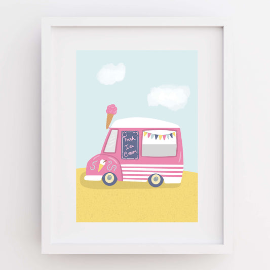 A4 print - Ice cream van