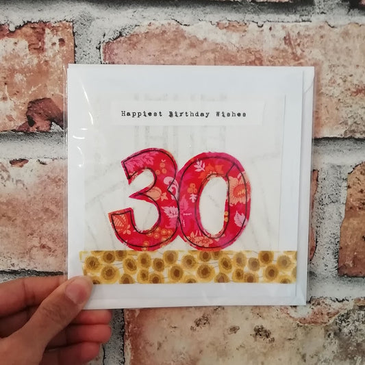 Age Birthday Card 30