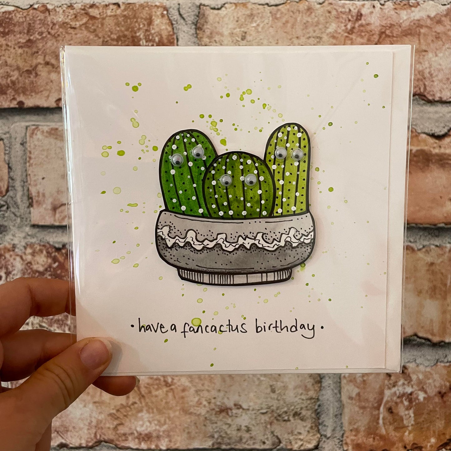 Have A Fancactus Birthday Card