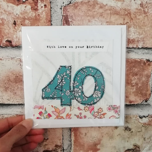 Age Birthday Card 40