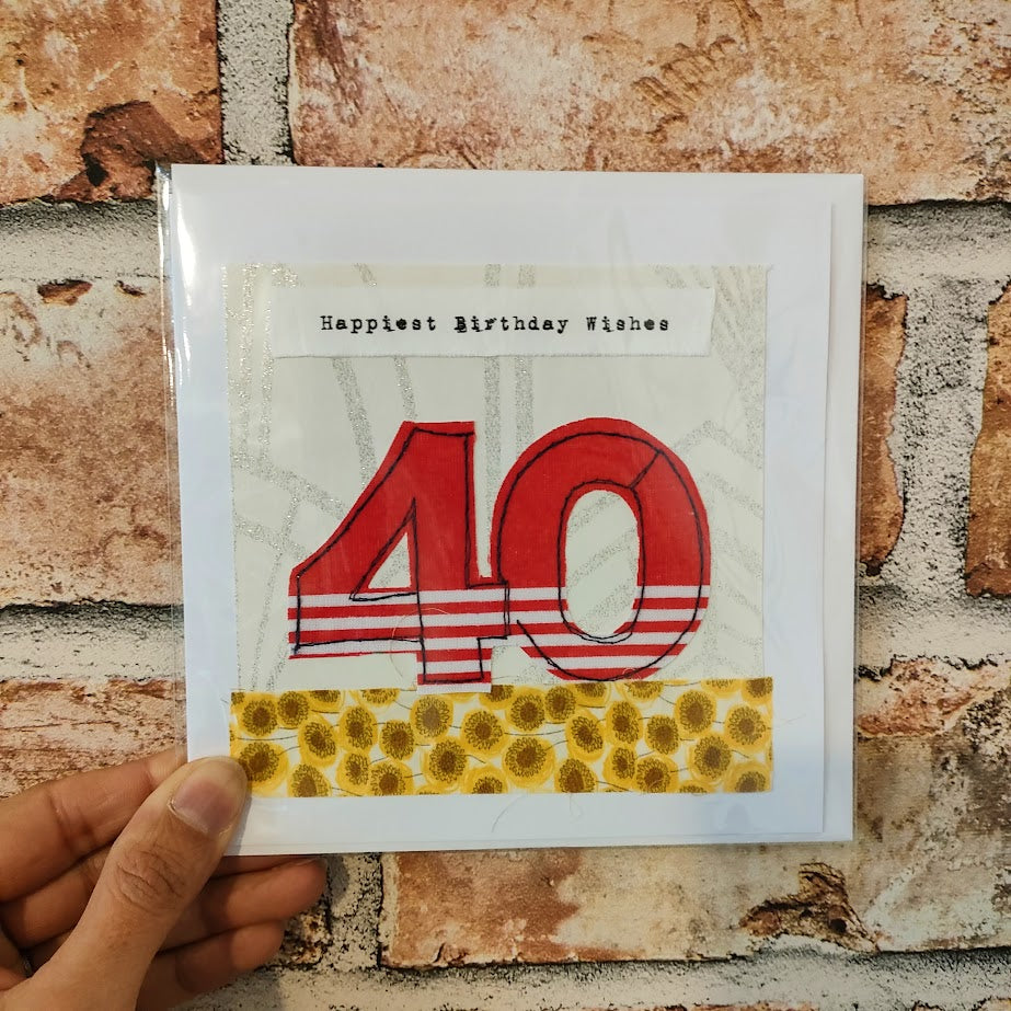 Age Birthday Card 40