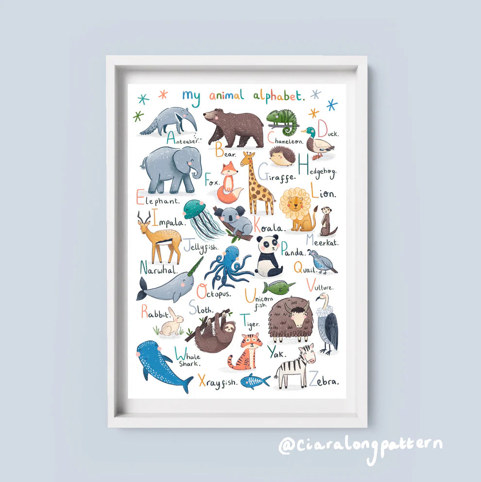 Animal ABC Print A4