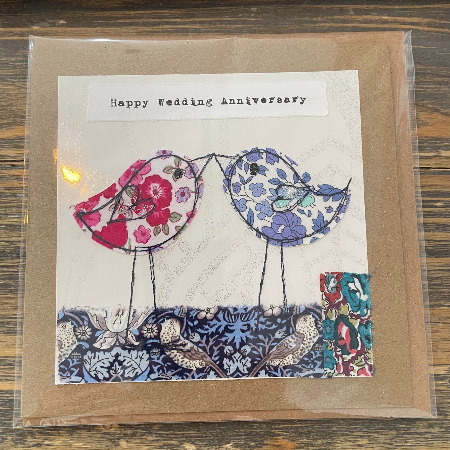 Anniversary Card Love Birds