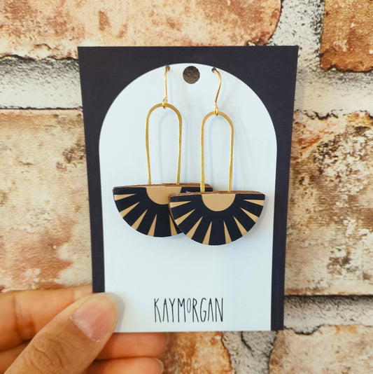 Drop Semi Circle Earrings