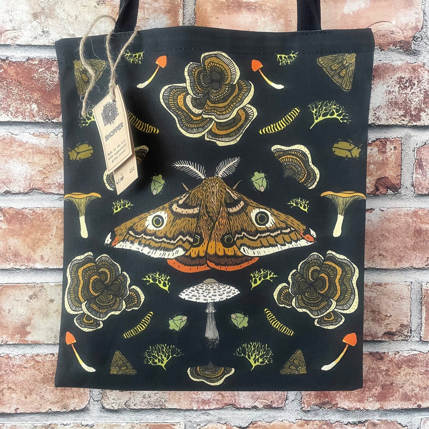 Black Moth Tote Bag
