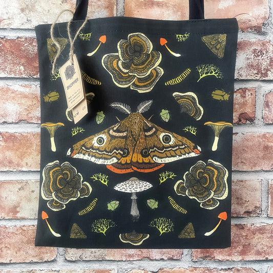 Black Moth Tote Bag