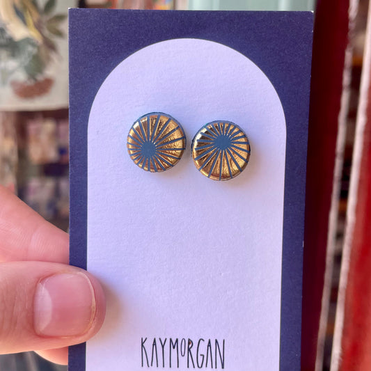 Circle Stud Earrings