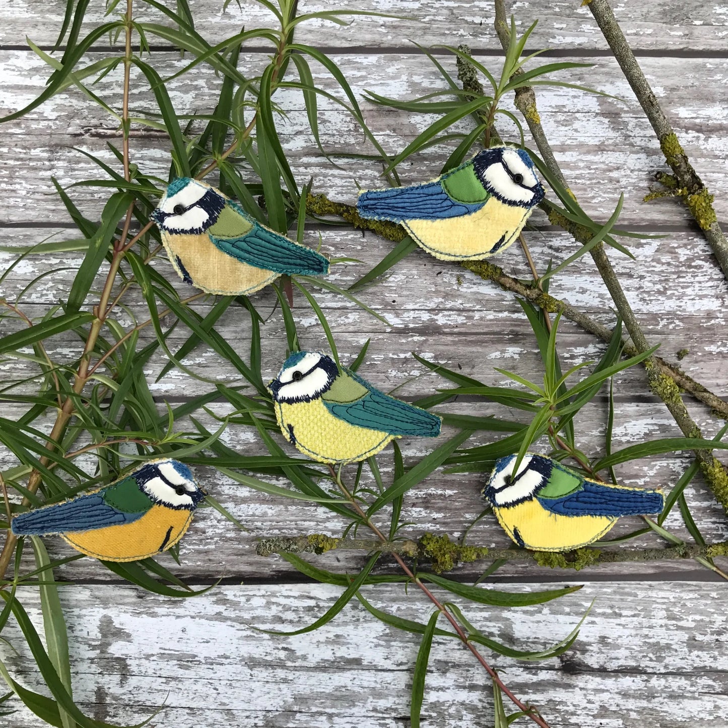 Blue Tit Brooch