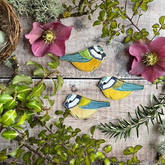 Blue Tit Brooch