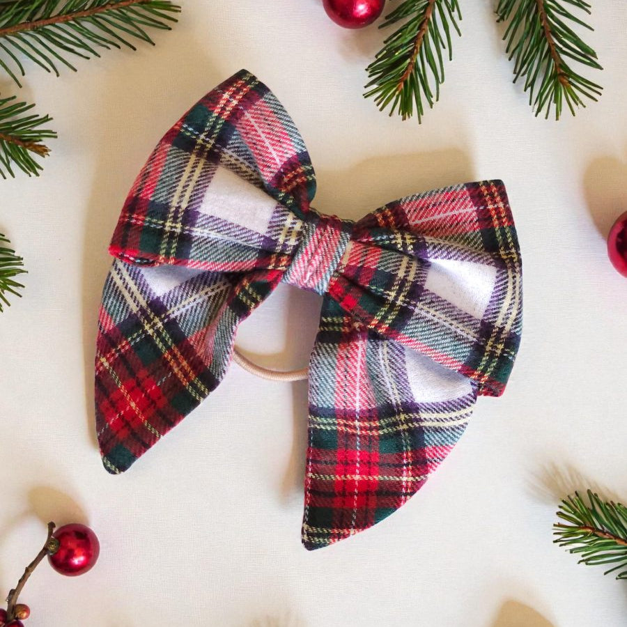 Christmas Bow Hair Ties
