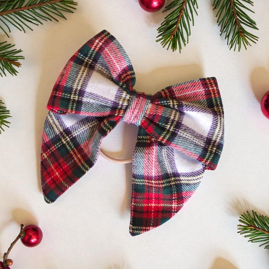 Christmas Bow Hair Ties