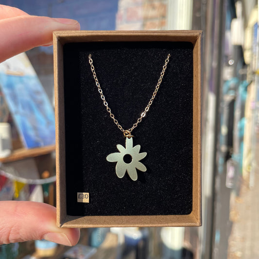 Brass Flower Necklace