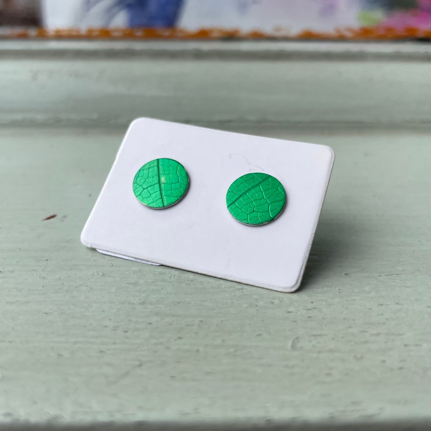 Stud Earrings Textured