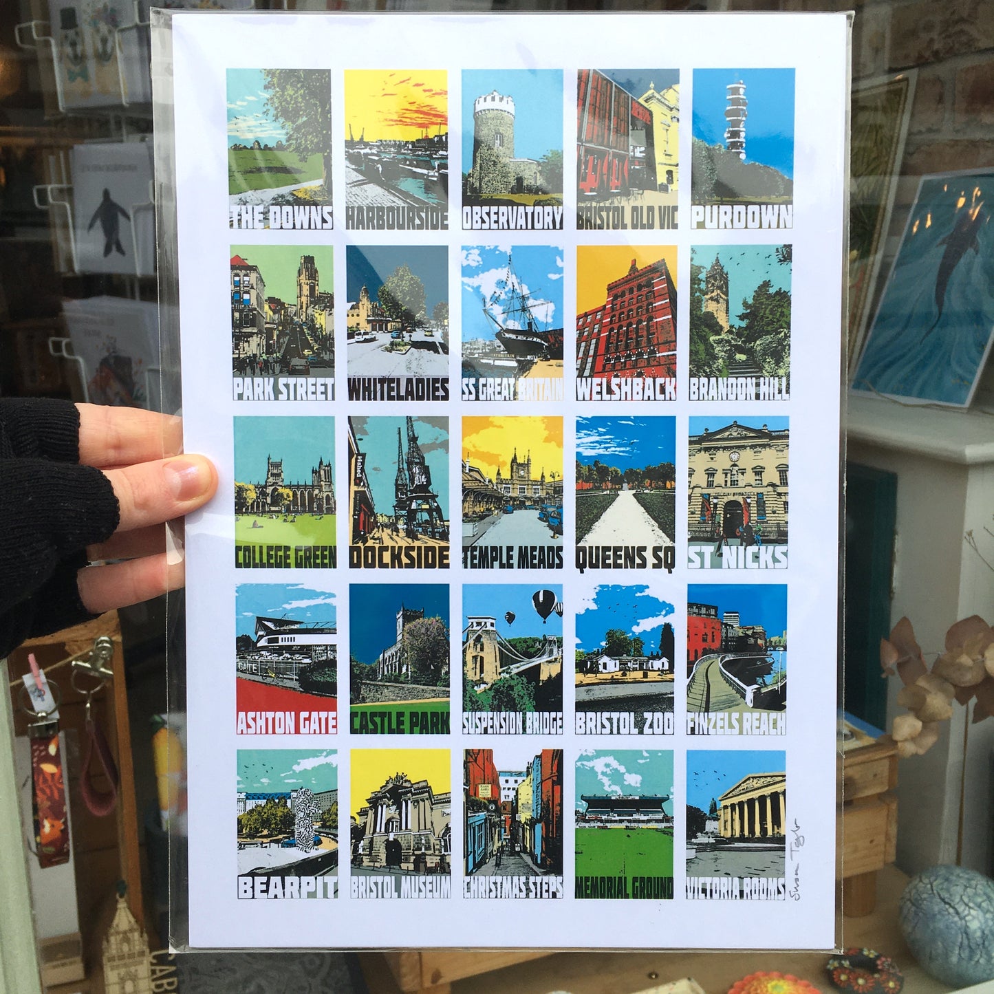 Bristol Landmarks Print - A4 & A3