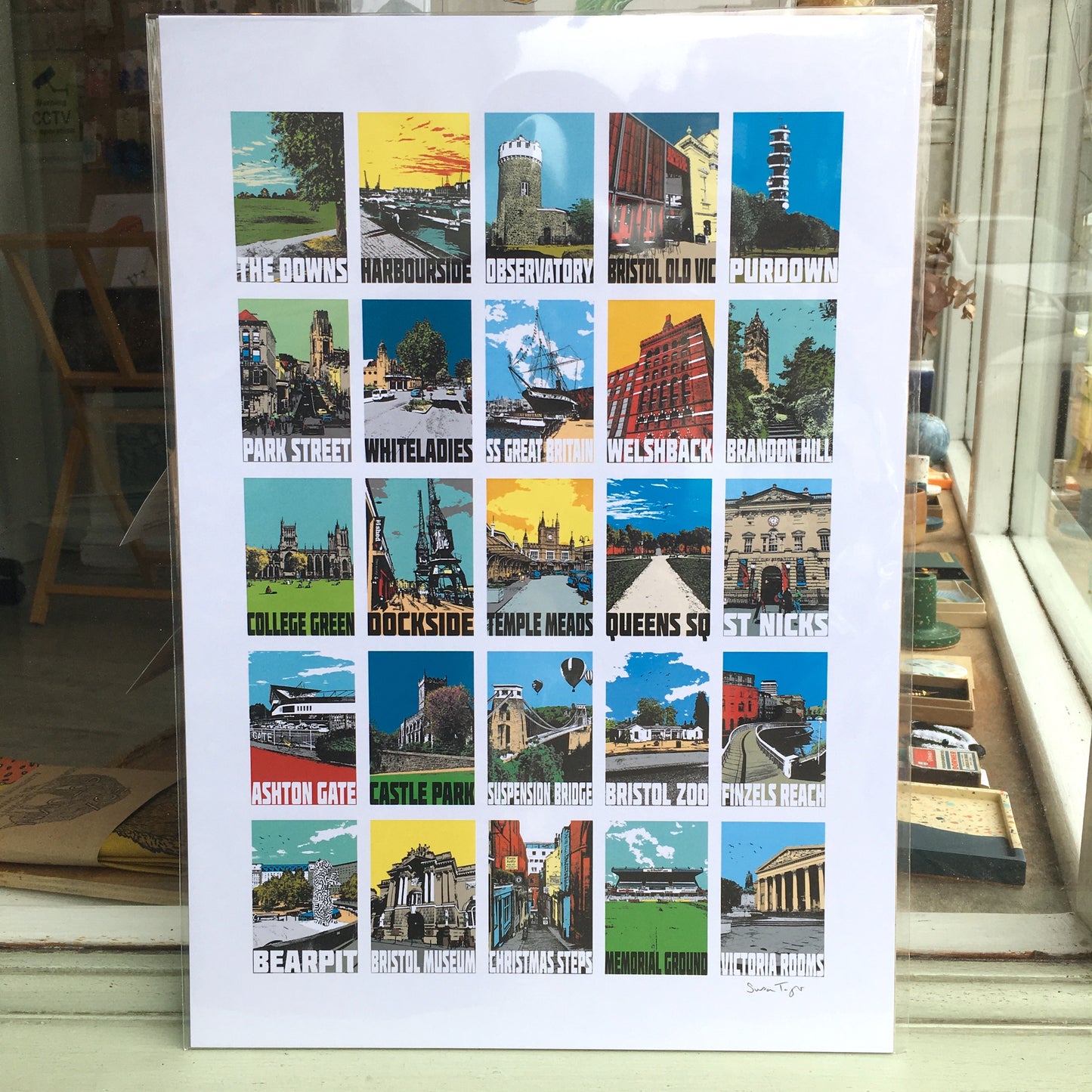 Bristol Landmarks Print - A4 & A3