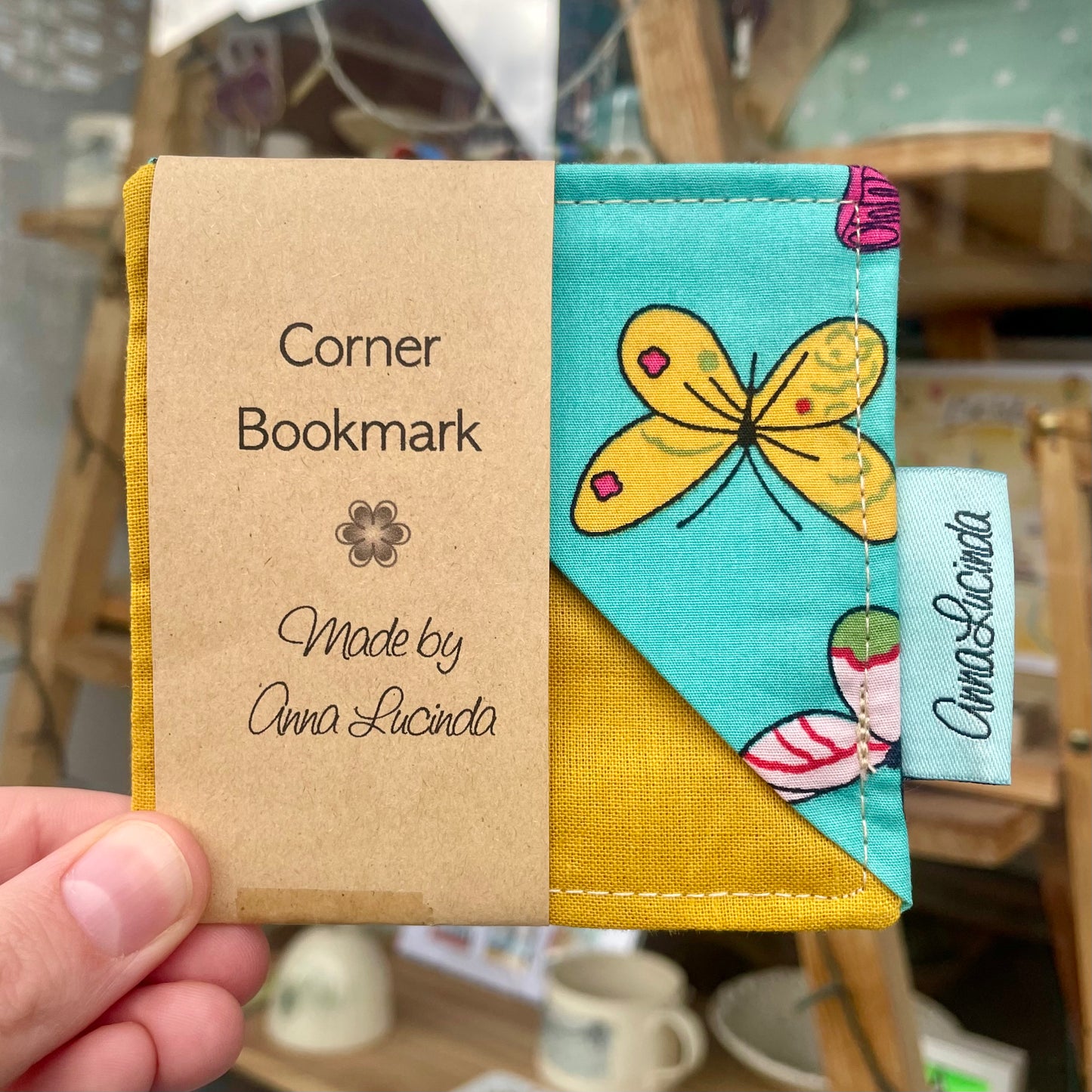 Corner Bookmarks In Various Fabrics