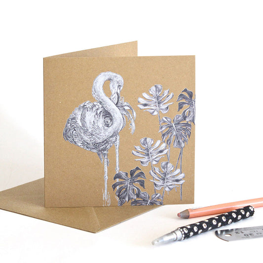 Flamingo Greeting Card