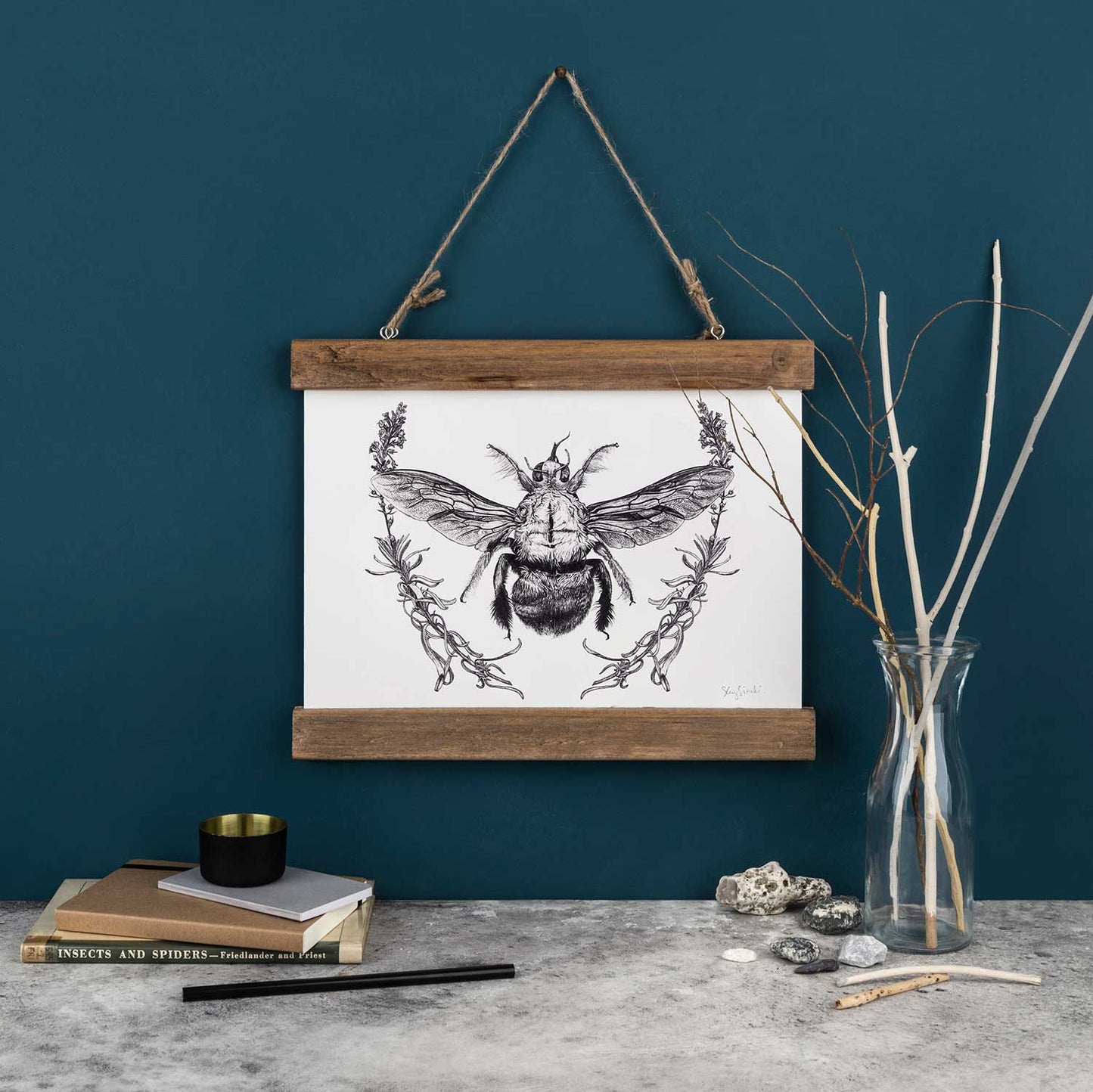 Carpenter Bee Print A4