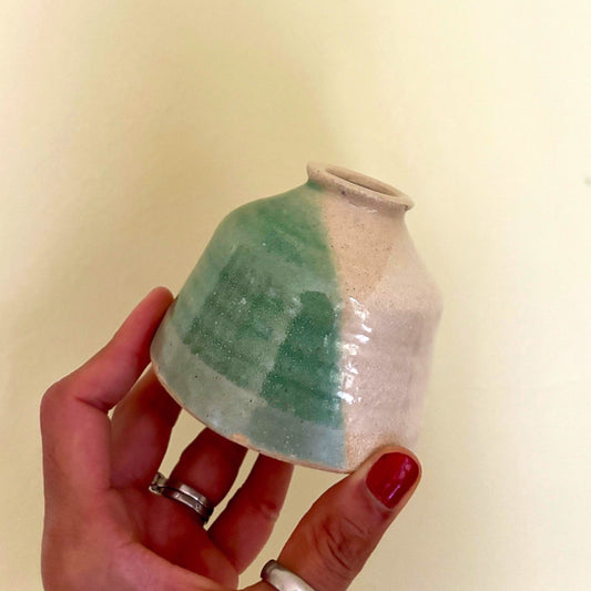 Celadon Triple Dipped Bud Vase