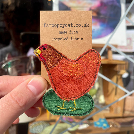 Chicken Brooch
