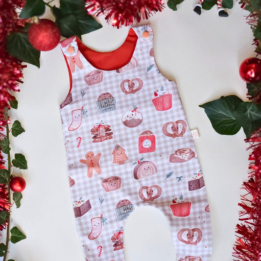 Footed Romper - Christmas Design