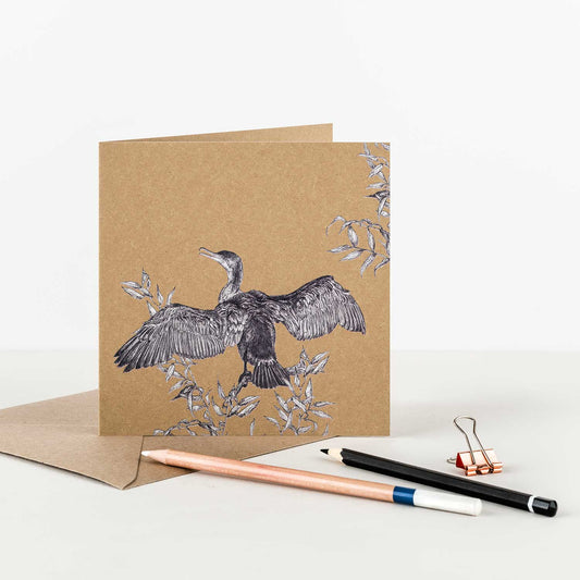 Cormorant Greeting Card