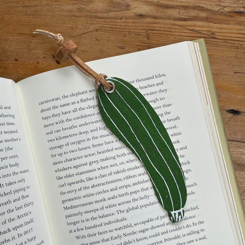 Courgette Handmade Cork Bookmark