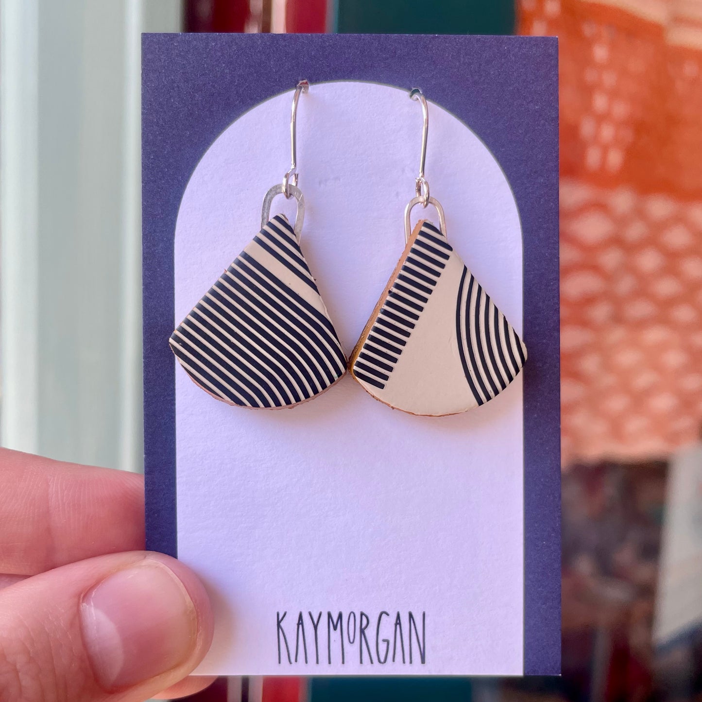 Drop Triangle Earrings