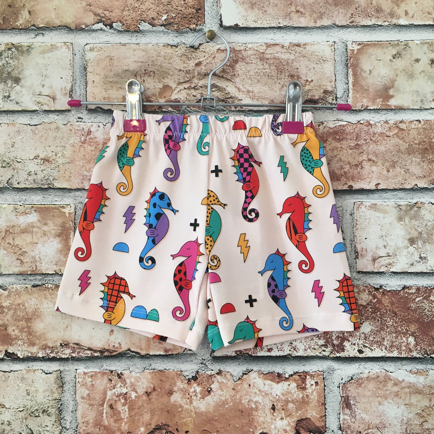 Seahorses Cream Board Shorts