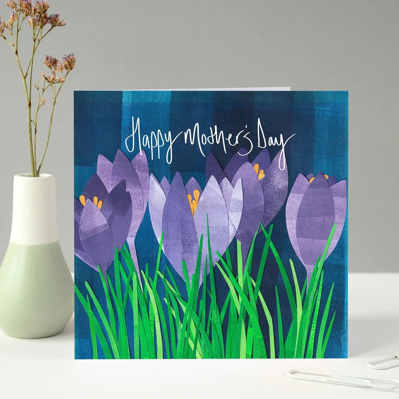 Mothers Day Card - Crocuses