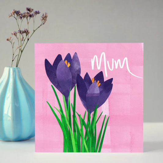 Mum Crocuses Card