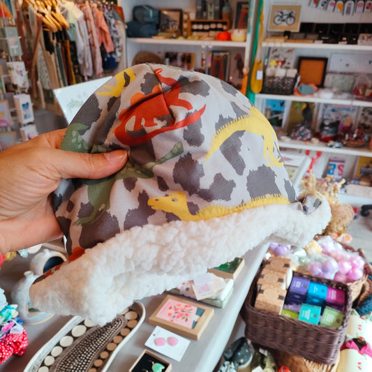 Grey Dino Trapper Hat