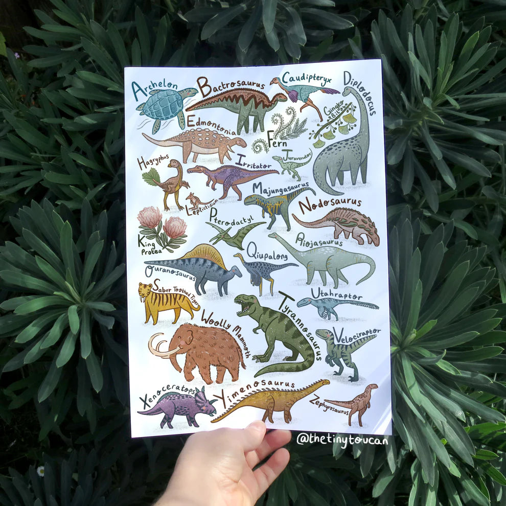 Dinosaur ABC Print A4