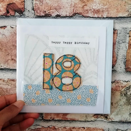 Age Birthday Card 18