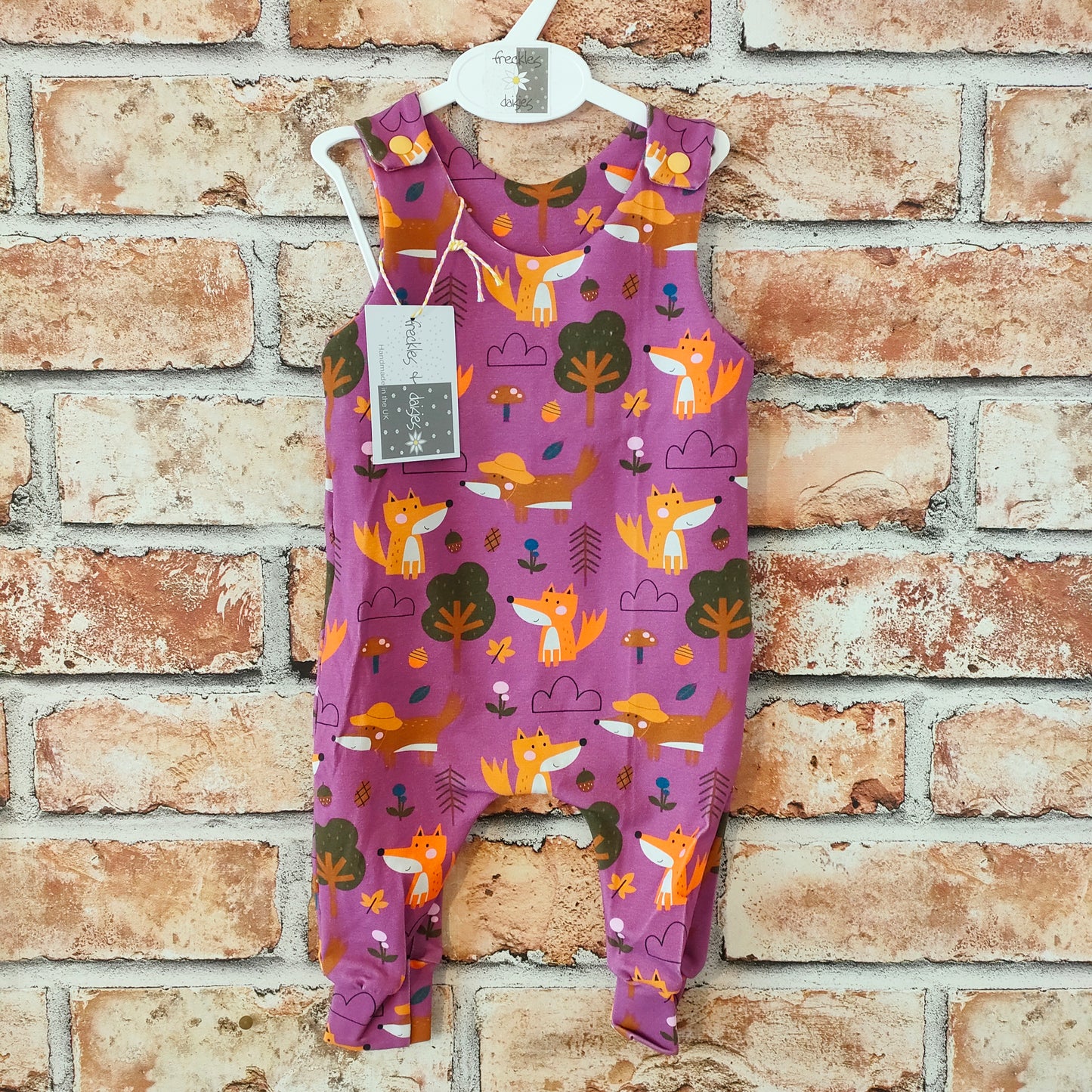 Finn Fox Romper (Blue & Purple)