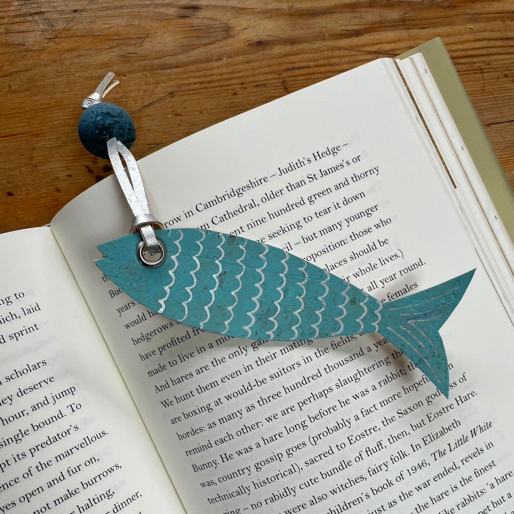 Fish Handmade Cork Bookmark