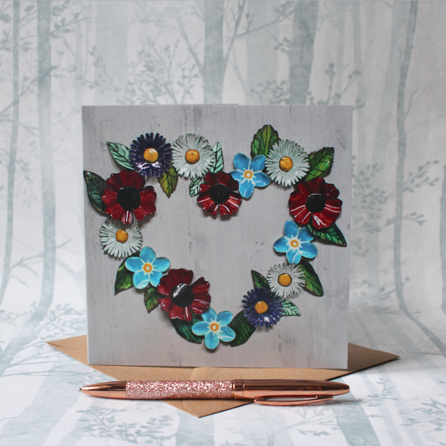 Floral Heart Card