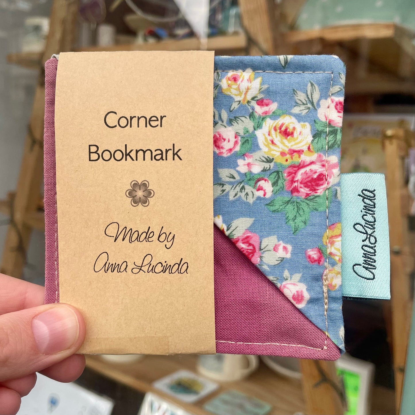 Corner Bookmarks In Various Fabrics
