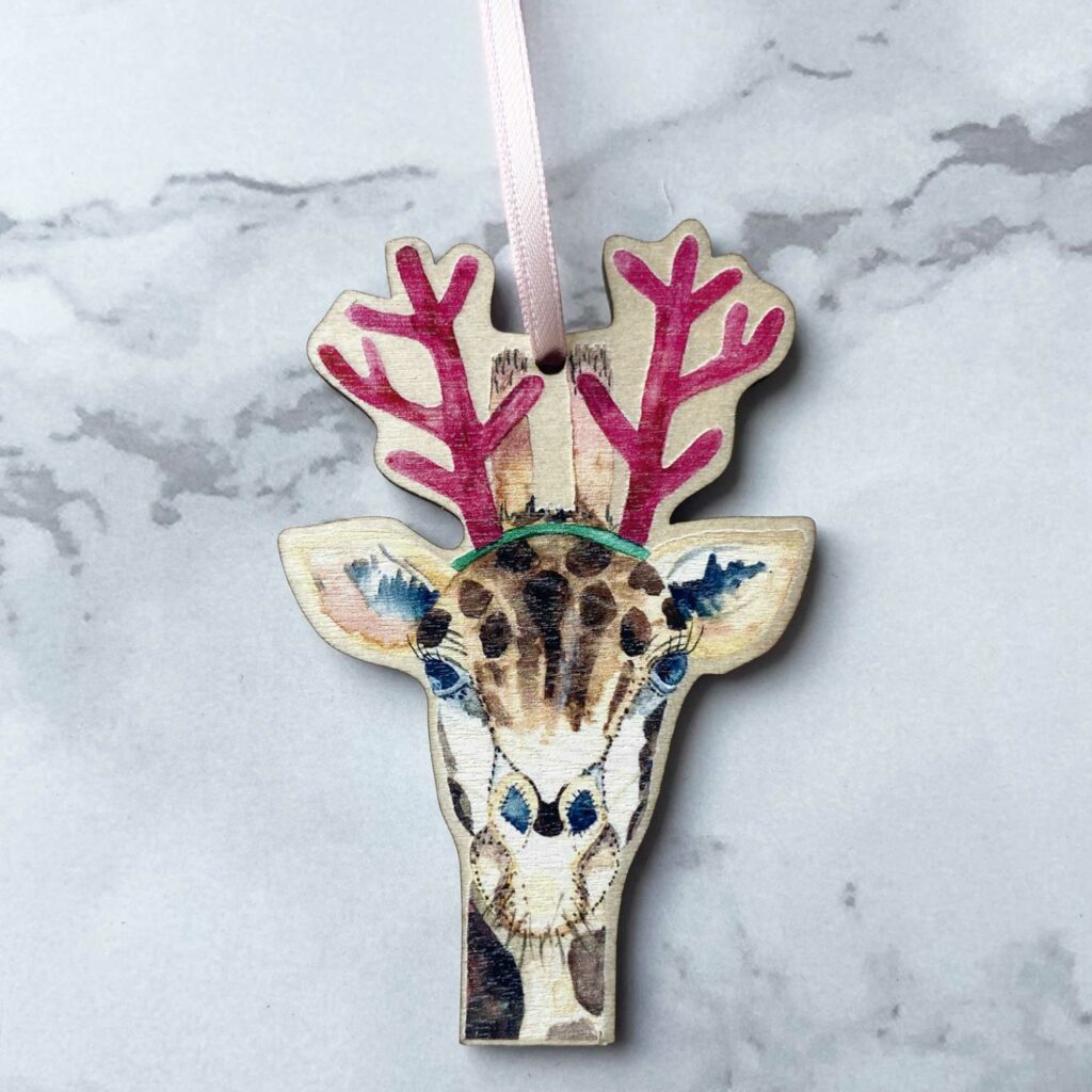 Giraffe Christmas Decoration