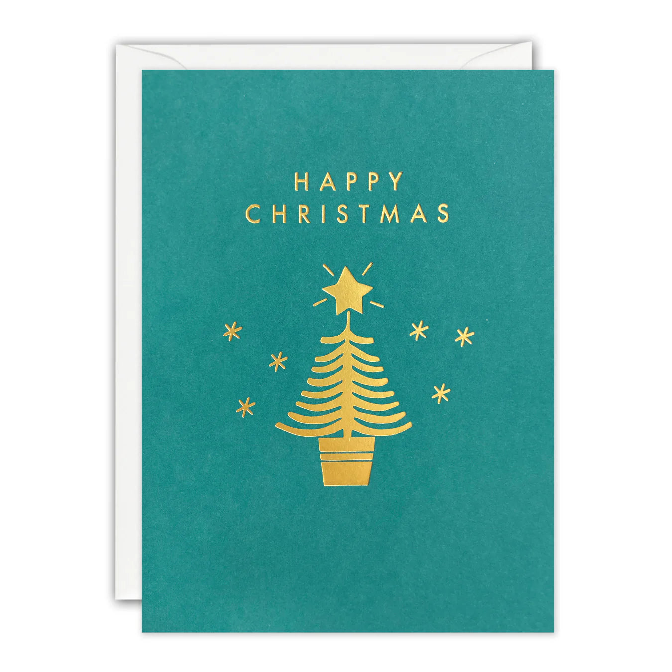 Gold Tree Christmas Cards - Pack of 5