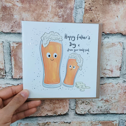 Half Pint Father's Day Card